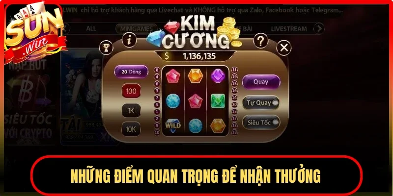 Những điểm quan trọng để nhận thưởng